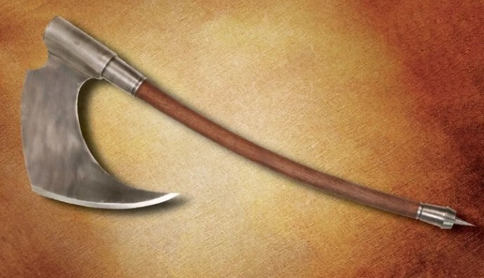 Death Dealer Axe CUSTOM Hand Forged With Leather Sheath