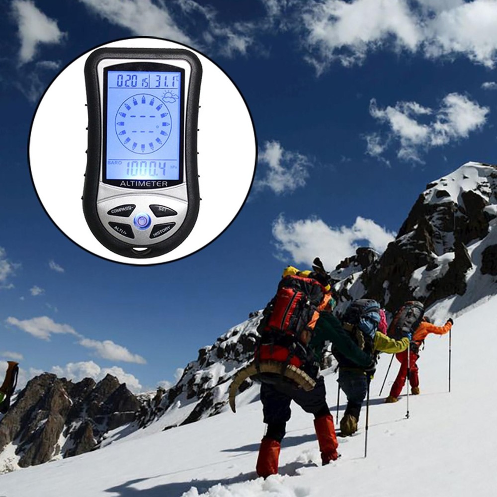 Multifunction Altimeter Digital Compass Clock Barometer Thermometer Calendar
