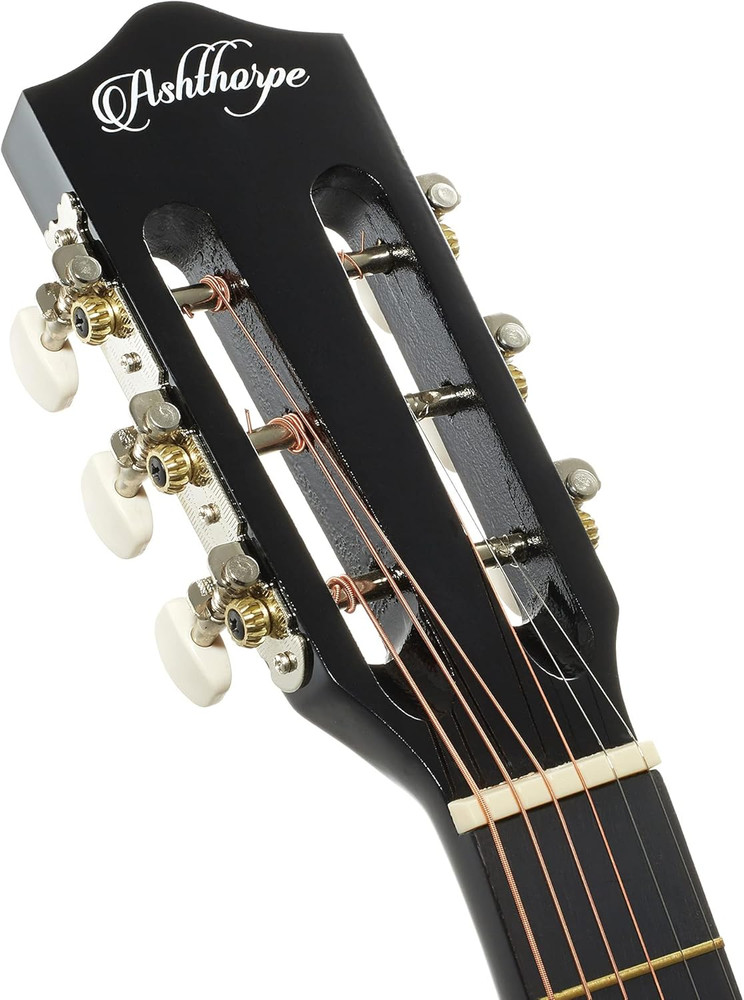 30-Inch Beginner Acoustic Guitar Package (Black), Basic Starter Kit W/Gig Bag, S
