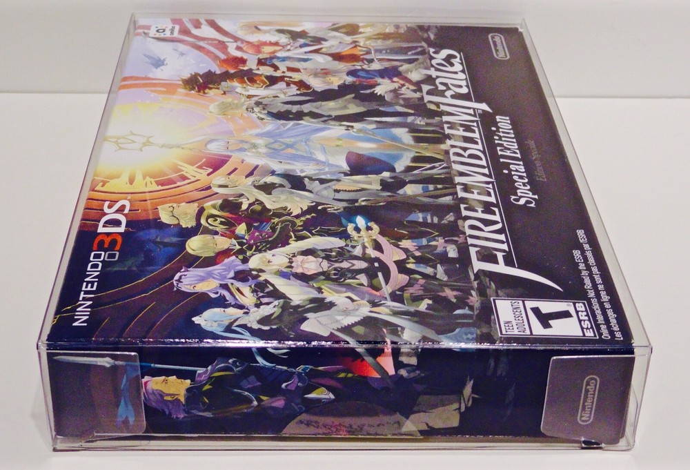 1 Box Protector For FIRE EMBLEM FATES Nintendo 3DS  Plastic Display Case      