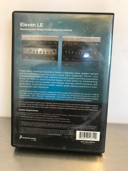 Digidesign Eleven LE plug-in Pro Tools Avid Virtual Guitar Amp RTAS Audiosuite
