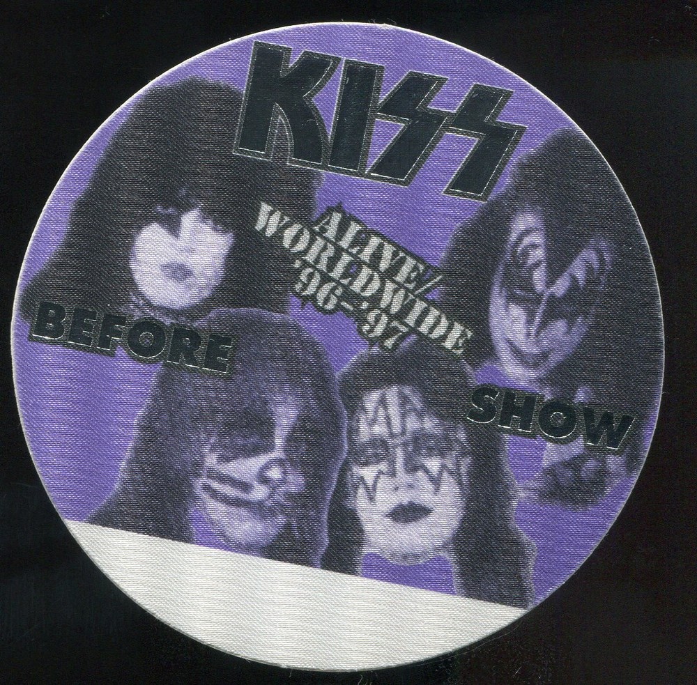 Vintage 1996 1997 Kiss Concert Backstage Pass Before Show