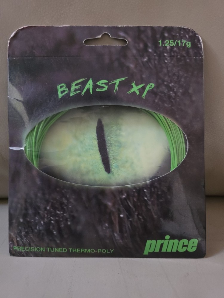 Prince Beast XP 17g Tennis String Set 1.25mm Green racket strings