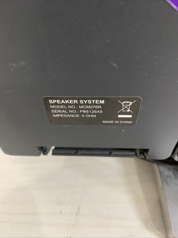 PHILIPS MICRO SYSTEM MCM276R CD-R/CD-RW USB COMPATIBLE STEREO