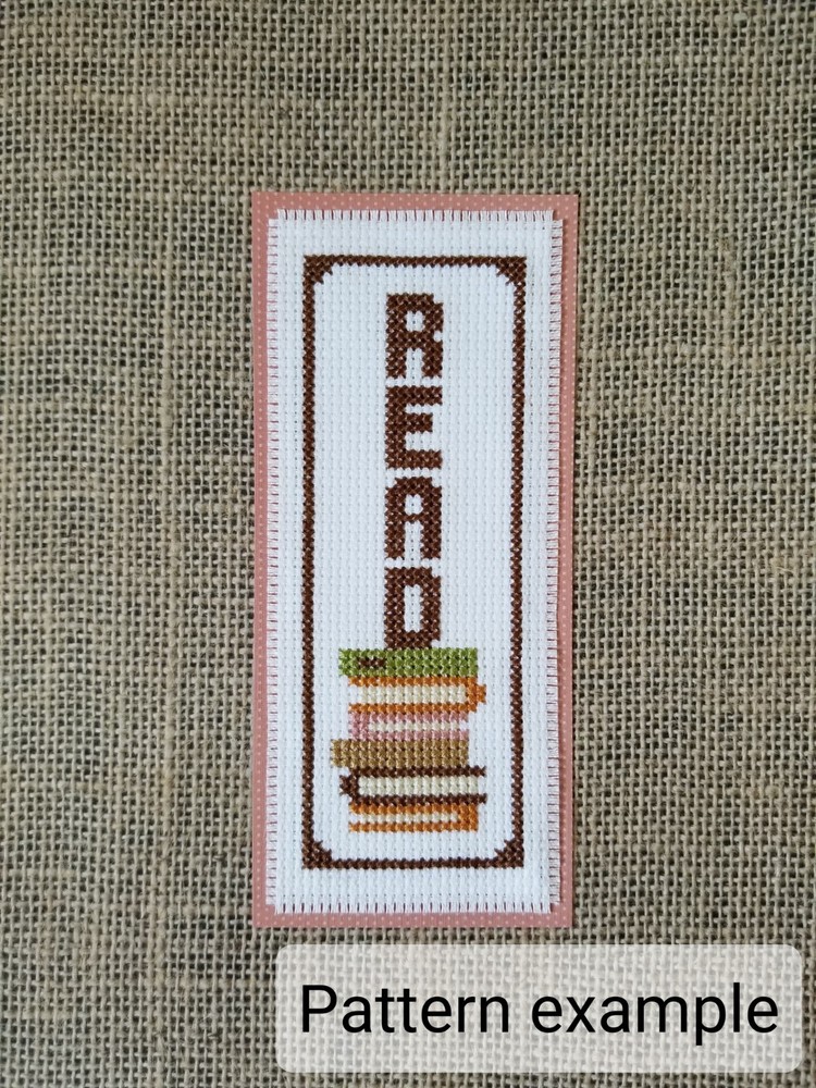 Counted Cross Stitch Read Books Bookmark Pattern