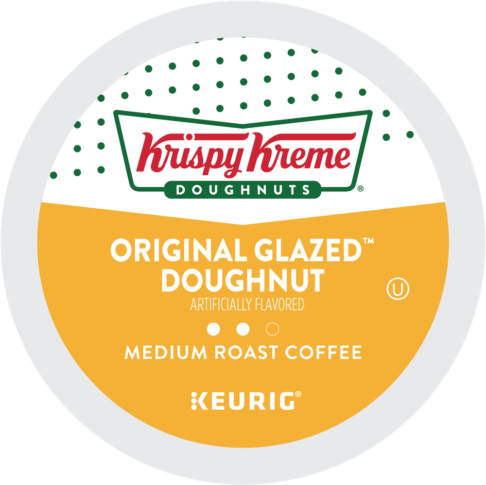 Krispy Kreme Doughnuts, Original Glazed Doughnut, K-Cups, Medium Roast, 24 Count