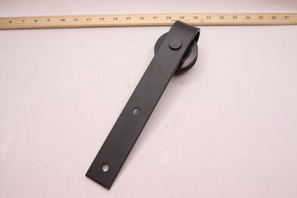 Replacement Barn Door Roller Matte Black 11-1/2" OAL x 2-3/4" Diameter