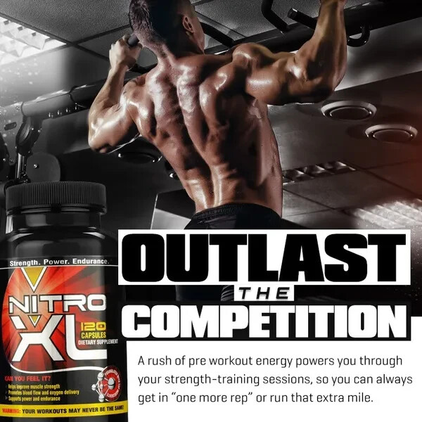 Nitric Oxide (120 Capsules) Explosive Bodybuilding Supplement