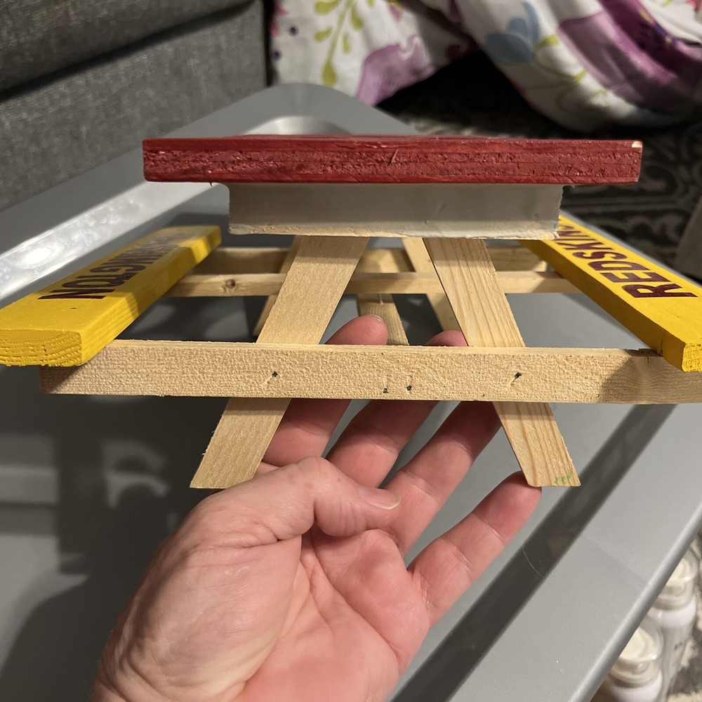 Picnic Table Shaped Condiment Holder