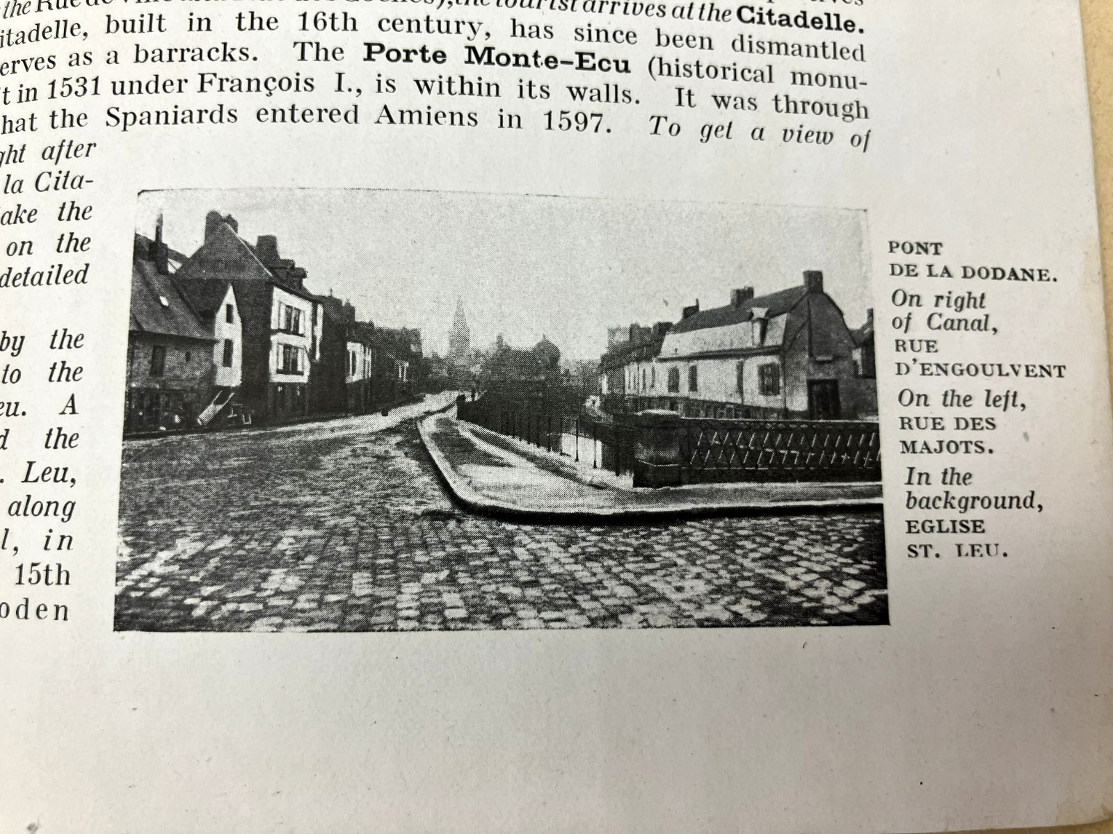 Antique 1919 WWI AMIENS Before And During The War Michelin Illustrated Guide