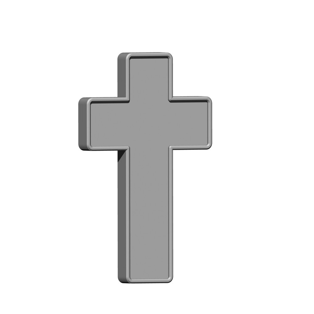 CNC Cross Shape Model - STL File for Laser & CNC Routing