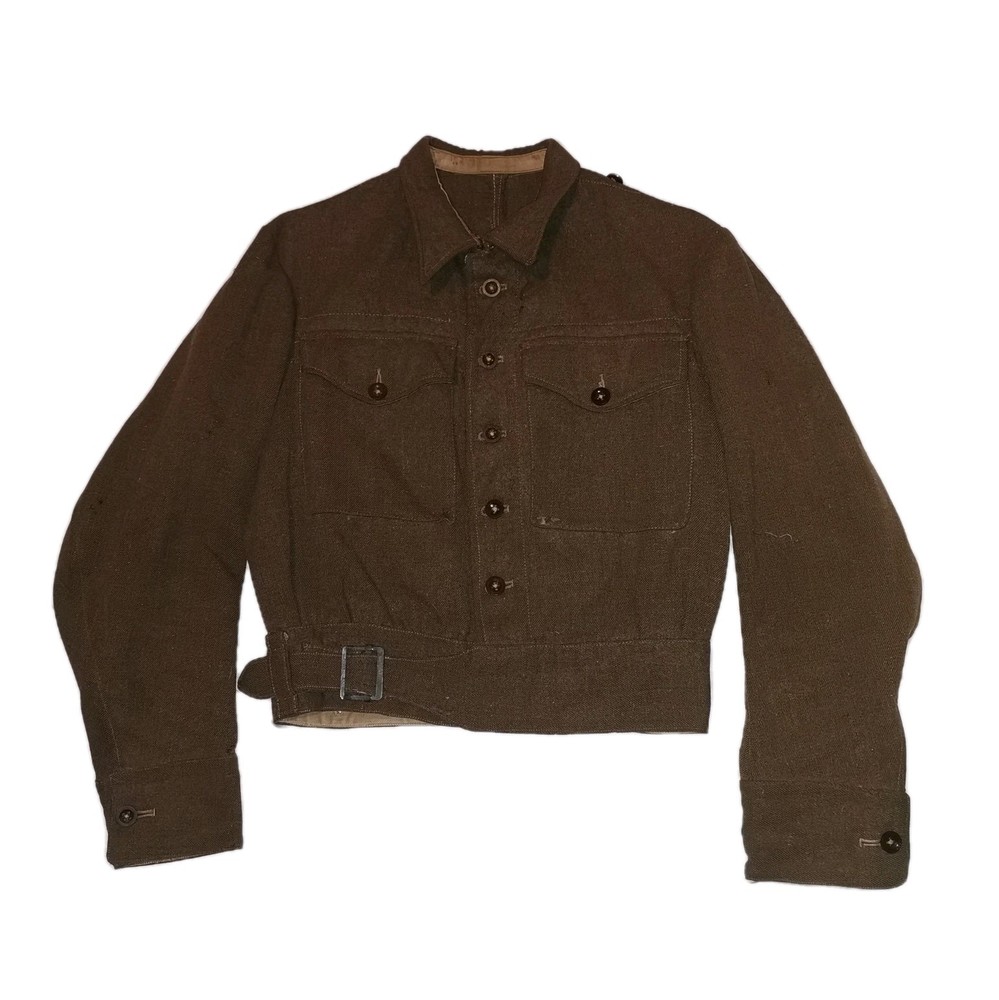 Orginal British Army WW2 1940 Pattern Battledress Blouse Tunic Size 7 1943 Dated