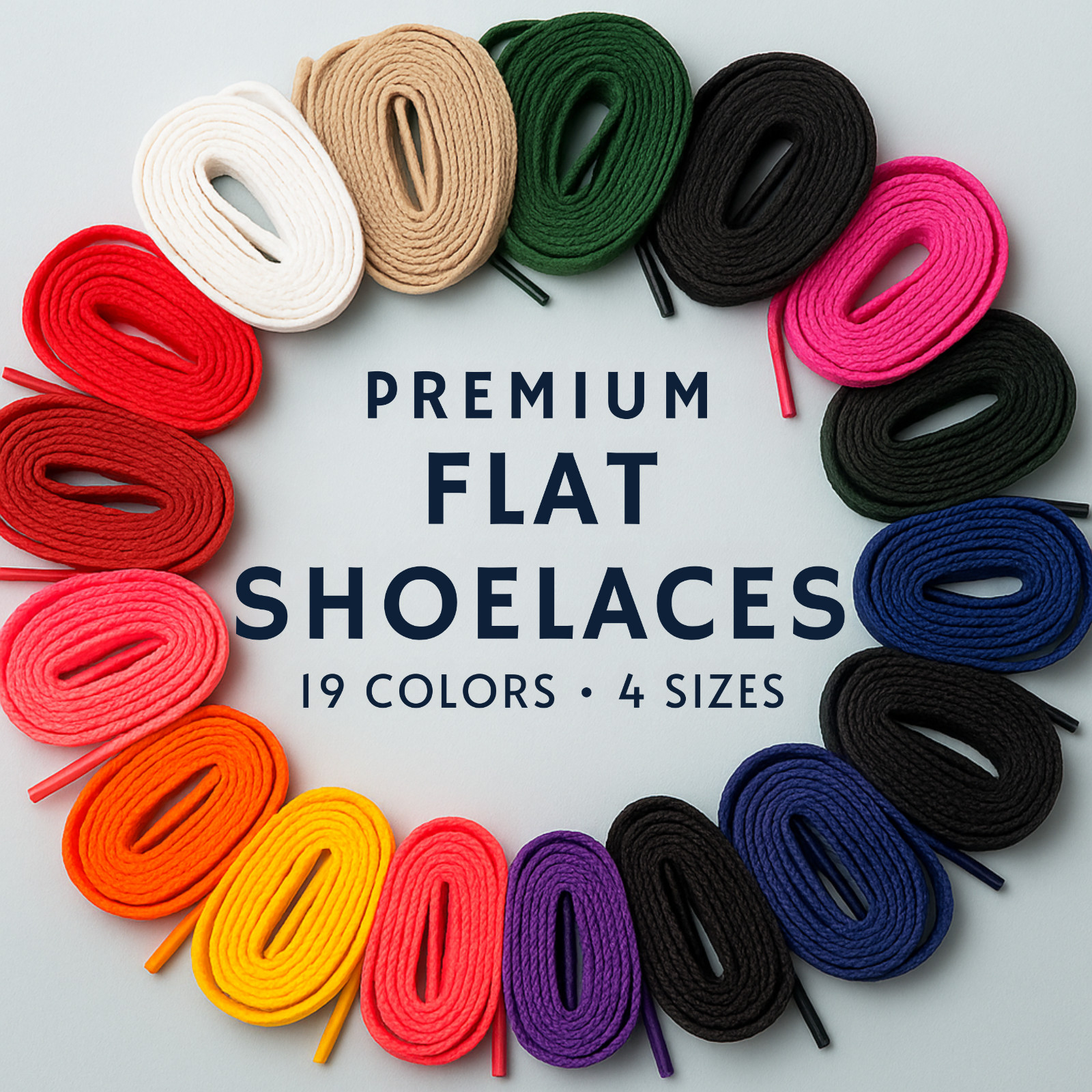 Premium Flat Sneaker Replacement shoe laces for Air Jordan, Dunk, AF1 & MORE