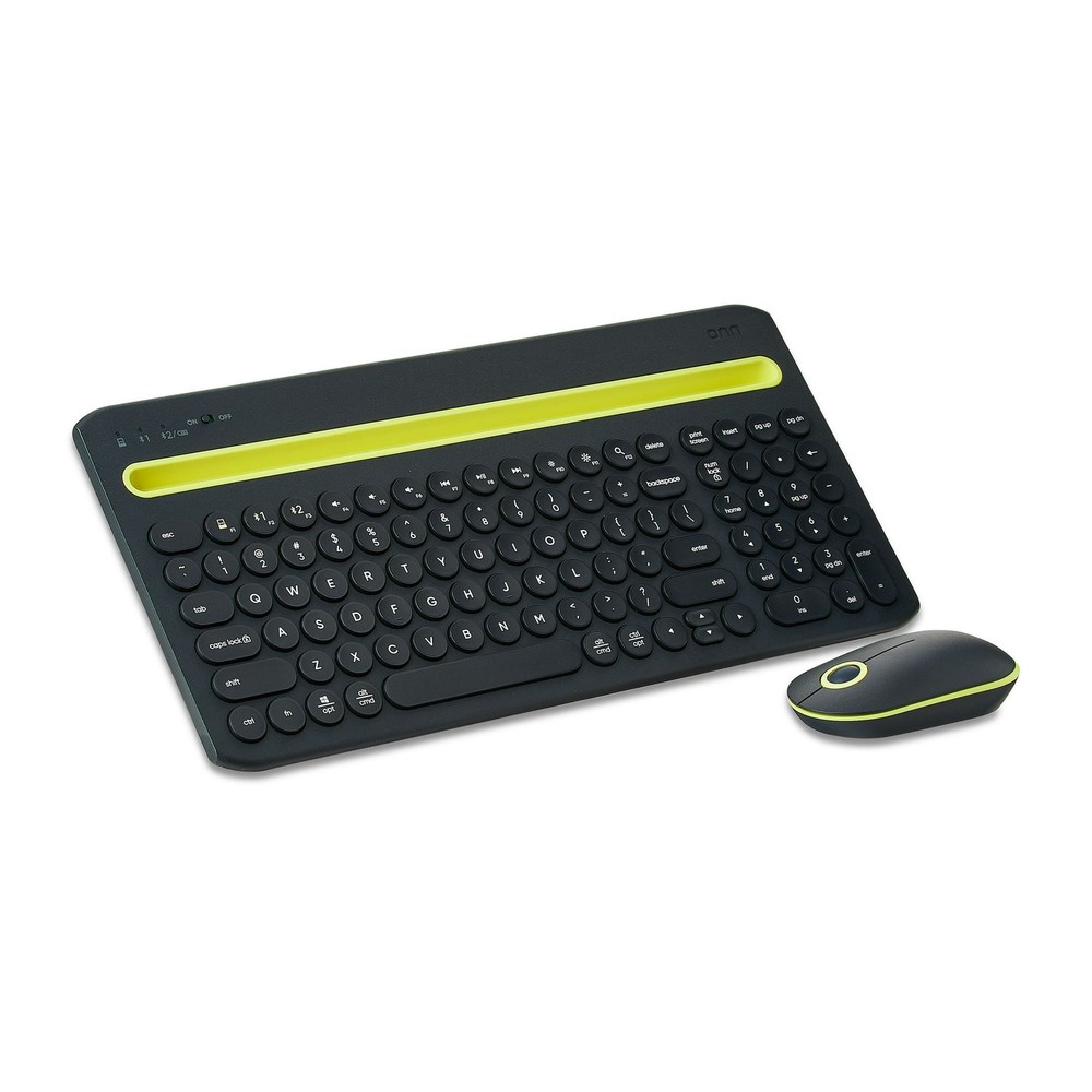 Onn. Multi-Device Wireless Full Size Keyboard and 3-Button Mouse Set  (/RT6-2...
