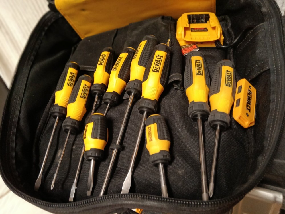 DeWalt Toughsystem Modular Cordless Tools Toolbox Backpack Contractors Combo Set