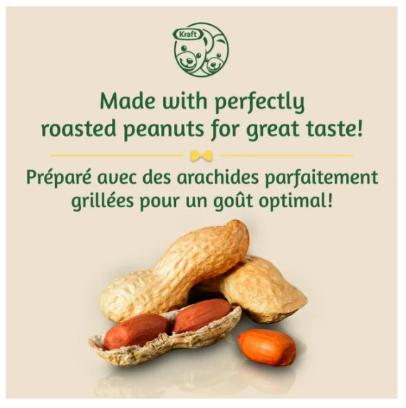 Kraft Only Peanuts All Natural Crunchy Peanut Butter, 750g (2 Pack)