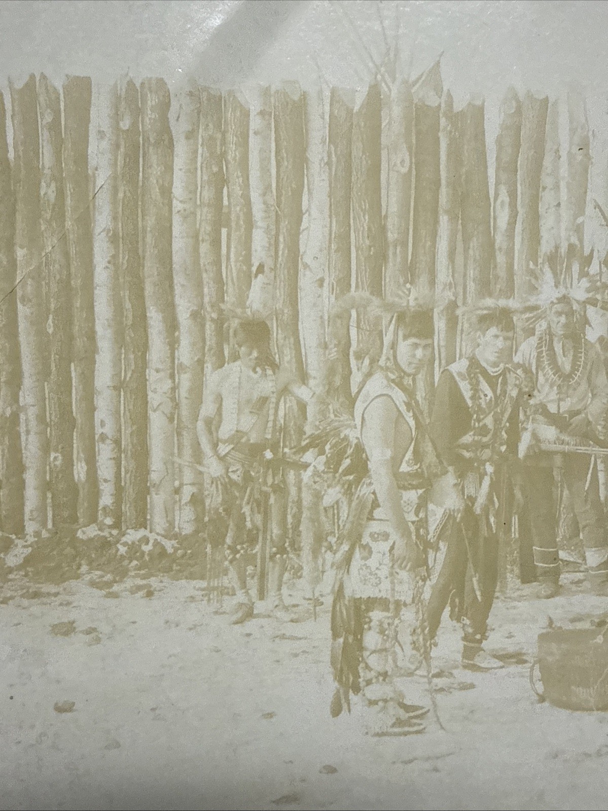 1886 Vintage Sioux War Dance Photo CDV Dress Outfit Native American Ceremony