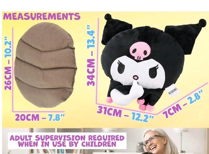 Hello Kitty Kuromi Microwave Heating Pad