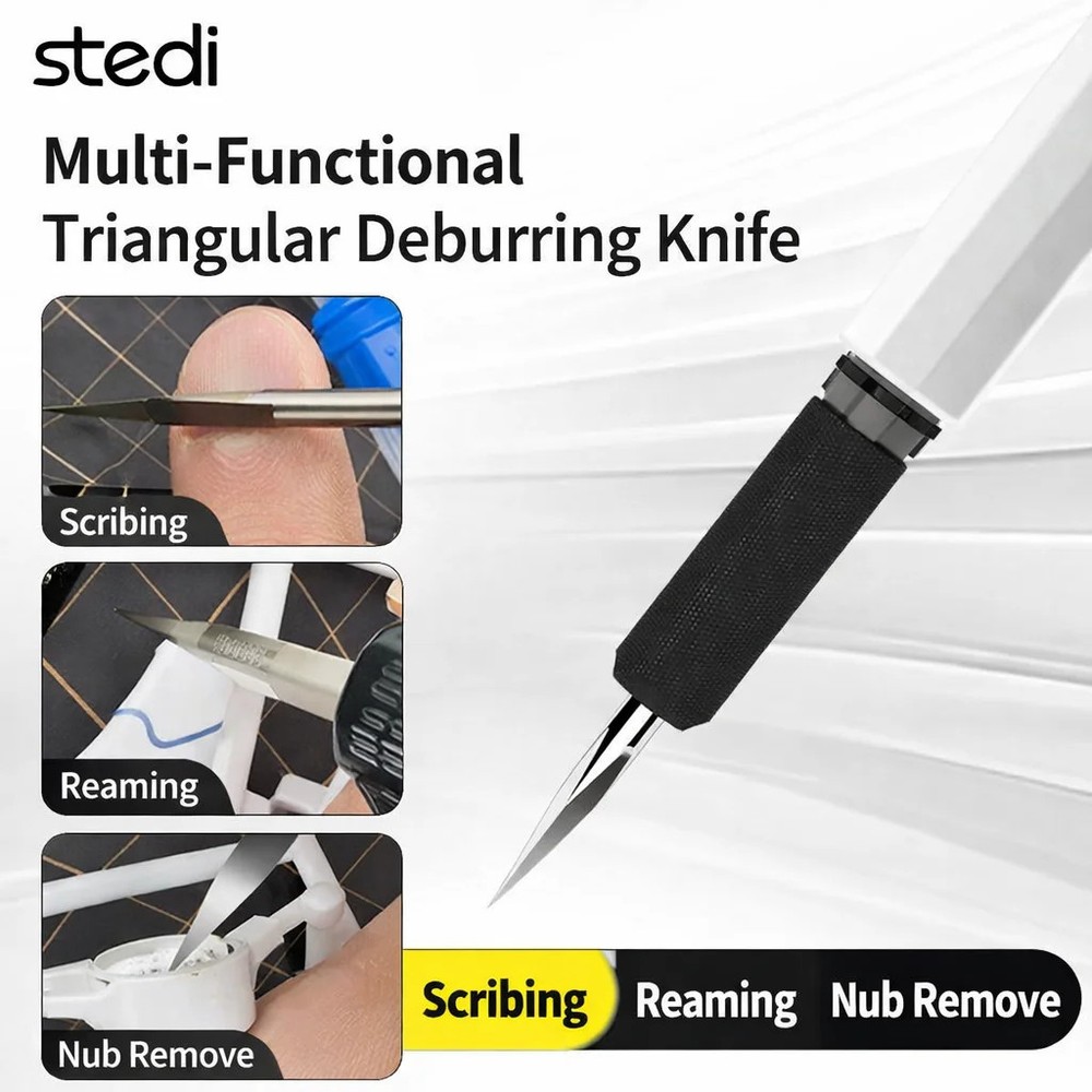 Stedi Triangular Carving Scraper Hobby Tool for Model Sharpening Trimming