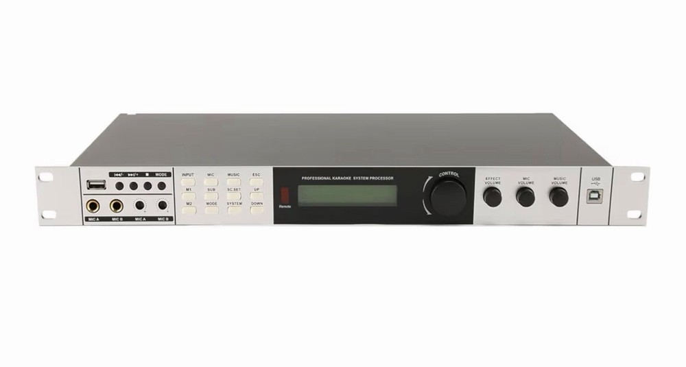 Heayzoki Digital Karaoke Mixer DSP USB Bluetooth Audio Processor Open Box