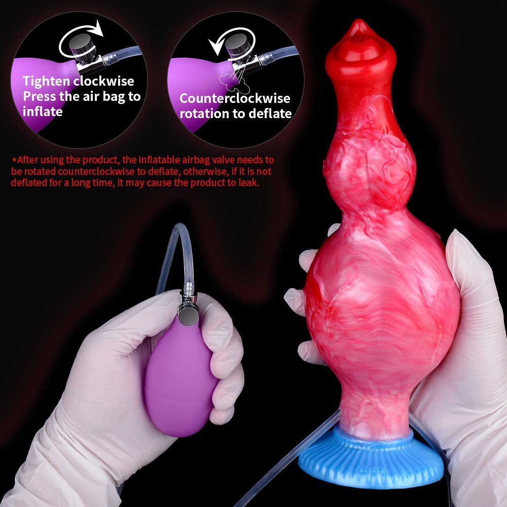 Inflatable Ejaculating Dildoe Realistic Squirting With Suction Cup Use Lubricate