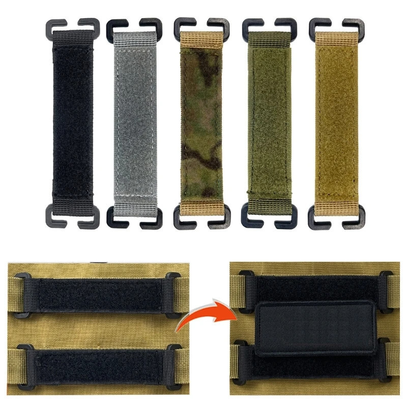 Molle Hook Loop Panel Adapter for Vest Backpack ID Patch Attachment