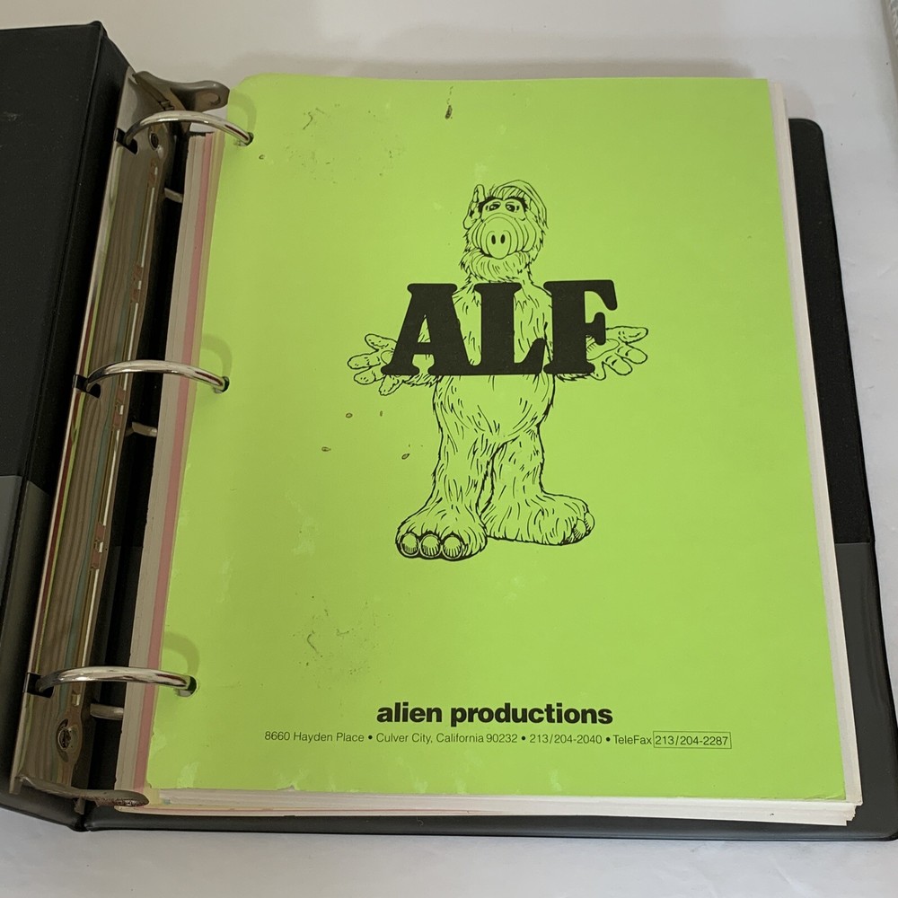 Original Alf TV Script Show, UNIQUE COPY! “When I’m Sixty-Four” #4018