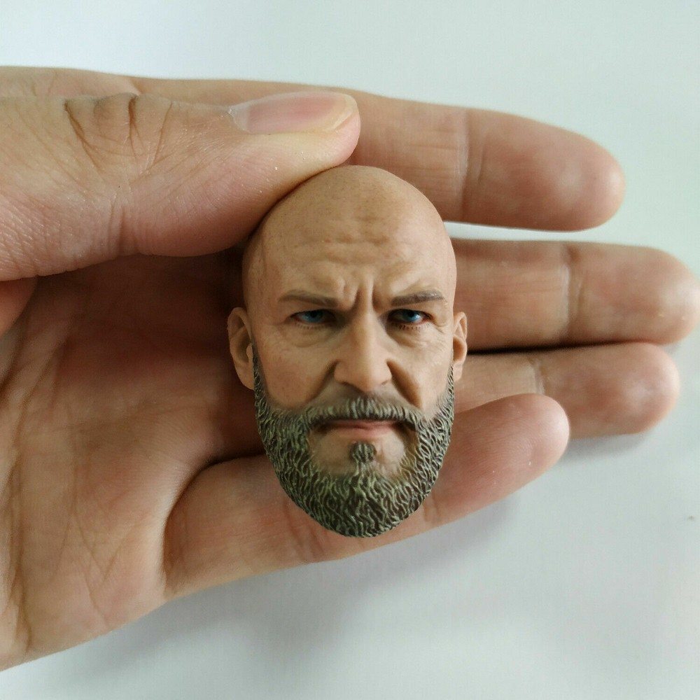 GF3-1-1 1/6 Scale PMC seal beard Head Sculpt For 12" Male