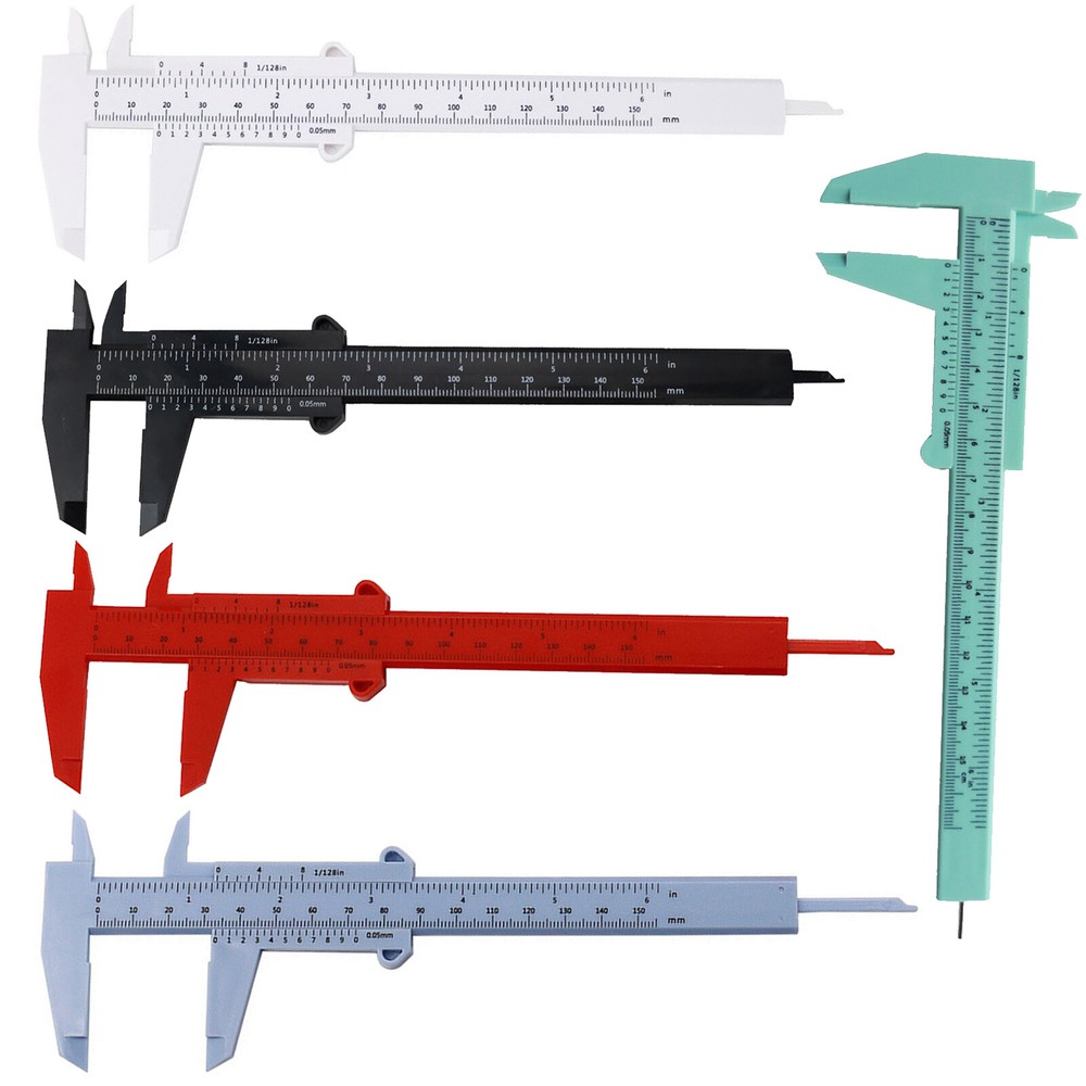 Plastic Vernier Caliper Measuring Tool Outside Inside Depth Measurement  ﻿