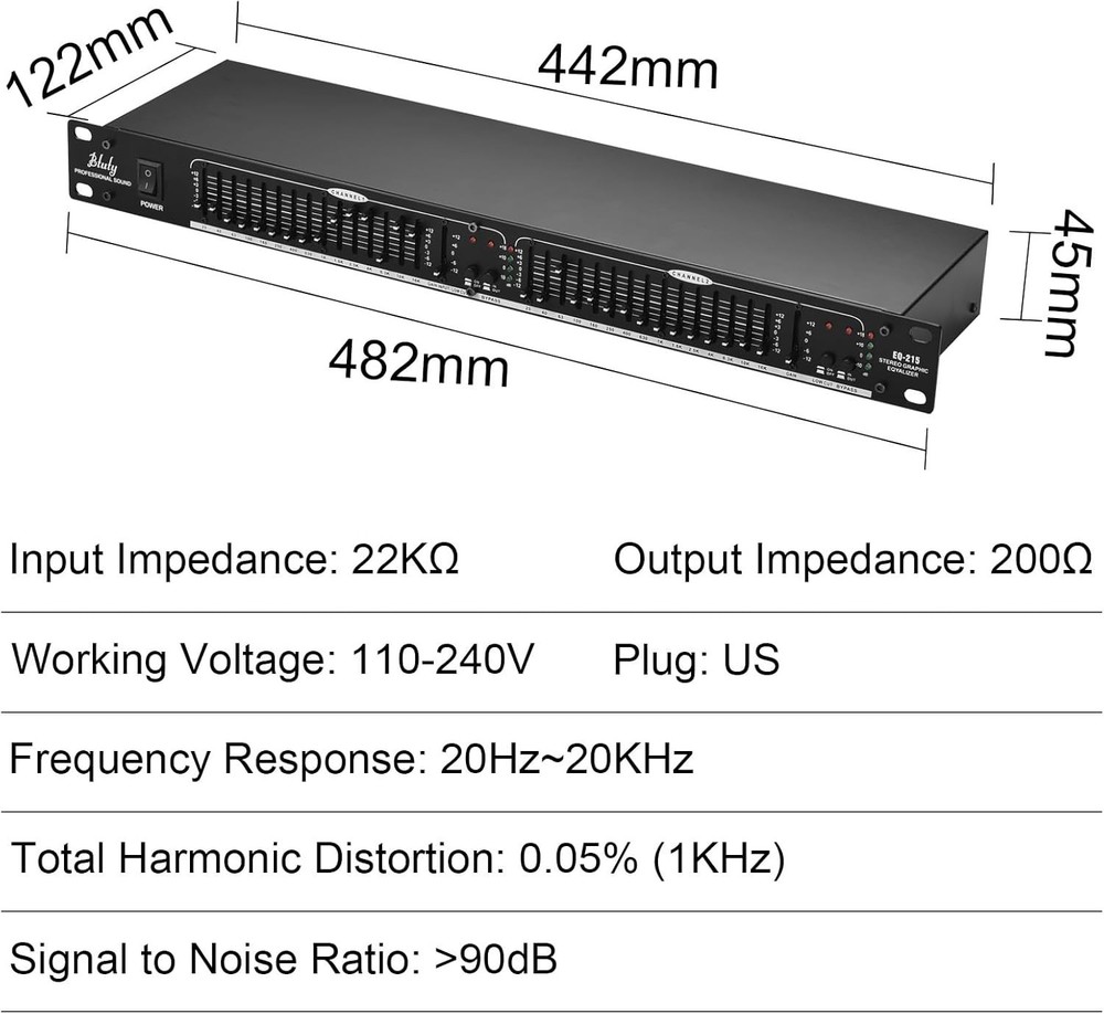 High-Quality 15-Band Stereo Graphic Equalizer =