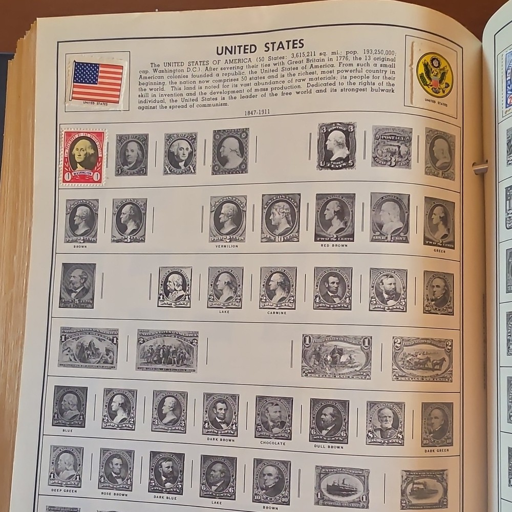 H.E. Harris Ambassador World Stamp Album 1966 Edition for Worldwide Stamps