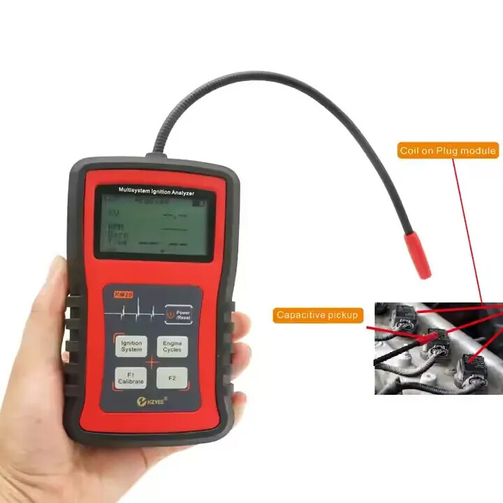 KM20 Motor Vehicles Multi-system Ignition Tester Spark Plug High Voltage Tester
