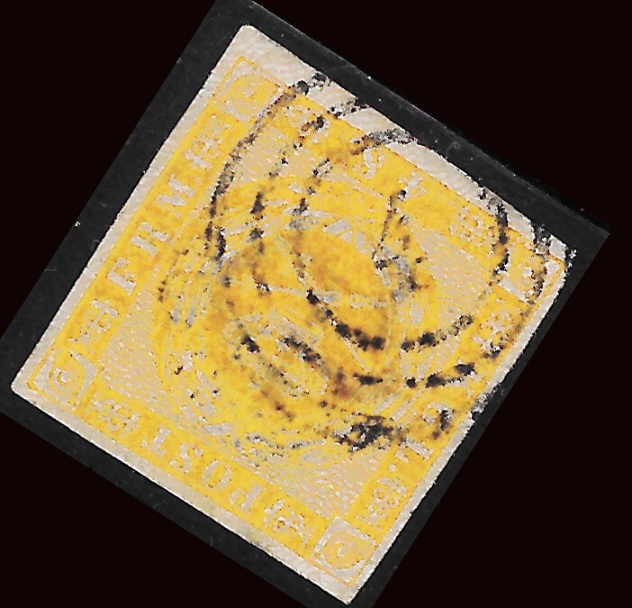 1858 DENMARK SC#7🔥 USED 🔥CD "4"AALBORG