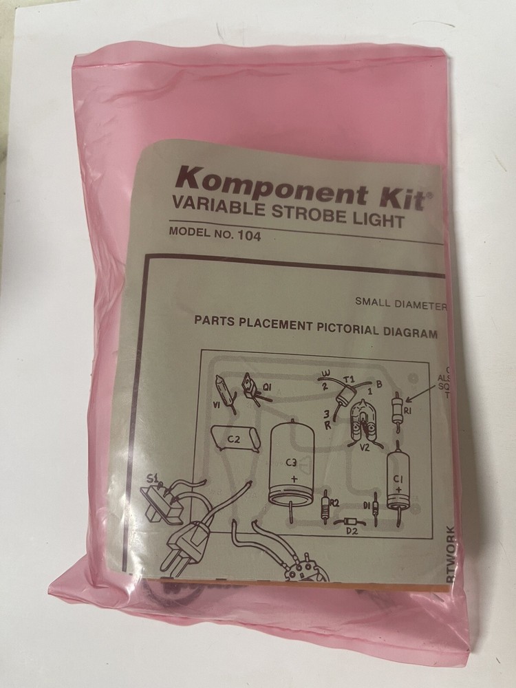 NOS Vintage Graymark International Komponent Kit Variable Strobe Light Model 104