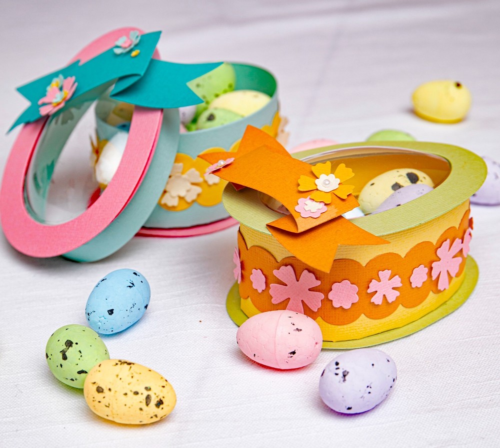Sizzix Easter Egg Box Thinlits 9pc #666521 Retail $59.99 Use w egg shaker dome