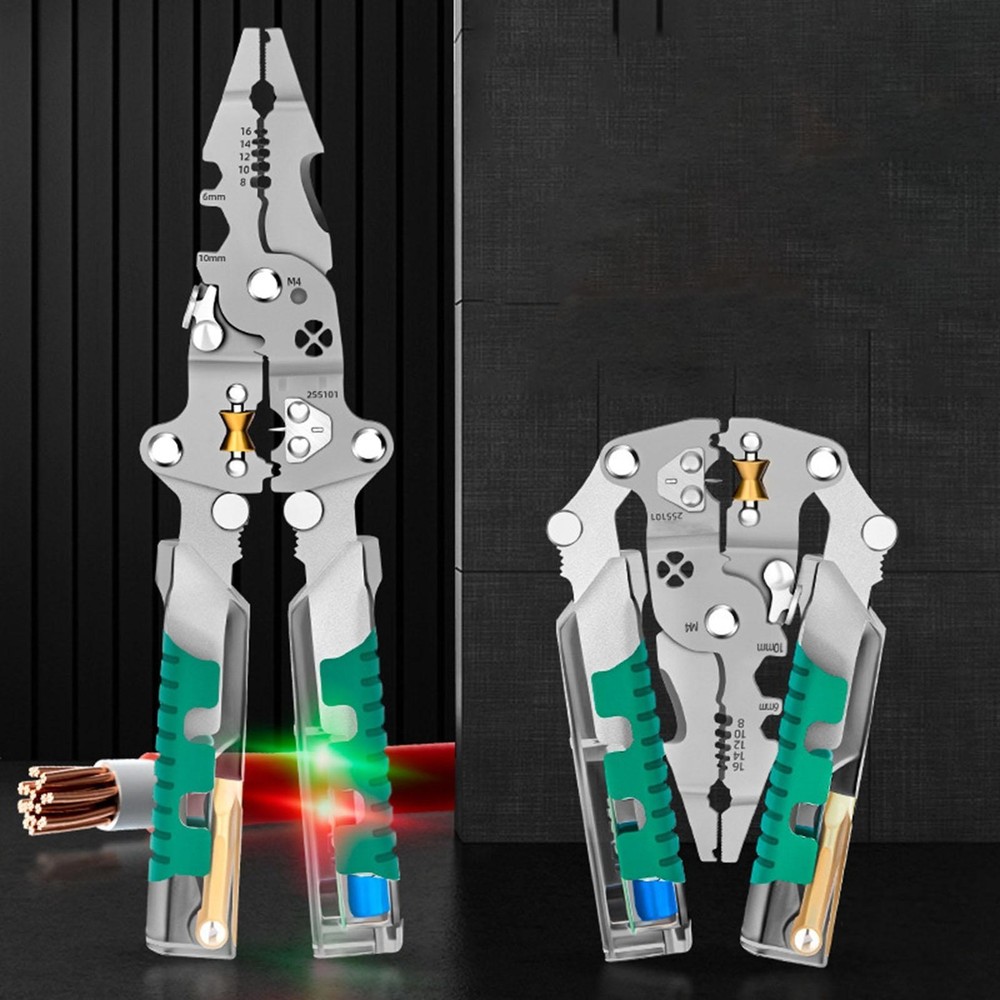 Multifunctional Folding Wire Stripper Pliers,Pully Design Cable Cutter Plier