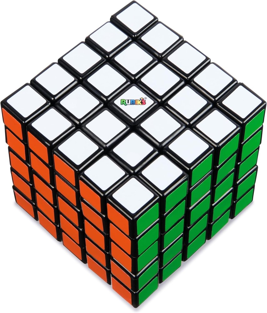 Rubik's Cube, The Original 5x5 Cube, Problem-Solving Brain Teaser, Color-Matchin