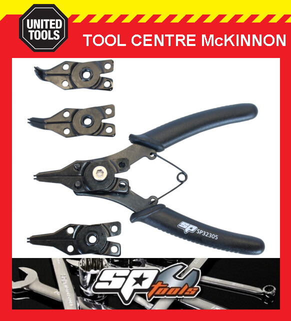 SP TOOLS SP32305 CONVERTIBLE SNAP RING / CIRCLIP PLIER SET – INTERNAL & EXTERNAL