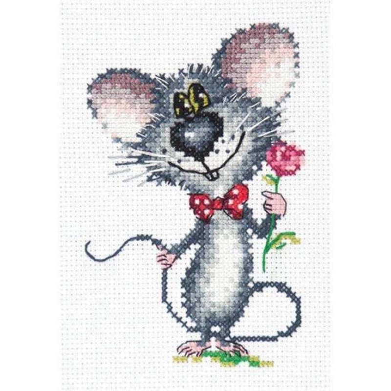 "Secular Lion"  Unprinted Counted Funny Needlework Cross Stitch Kit 18-68