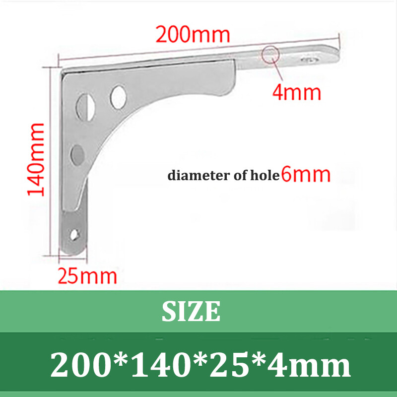 Thicken Solid Strong Shelf Brackets Heavy Duty Steel Worktop Support Wall Single