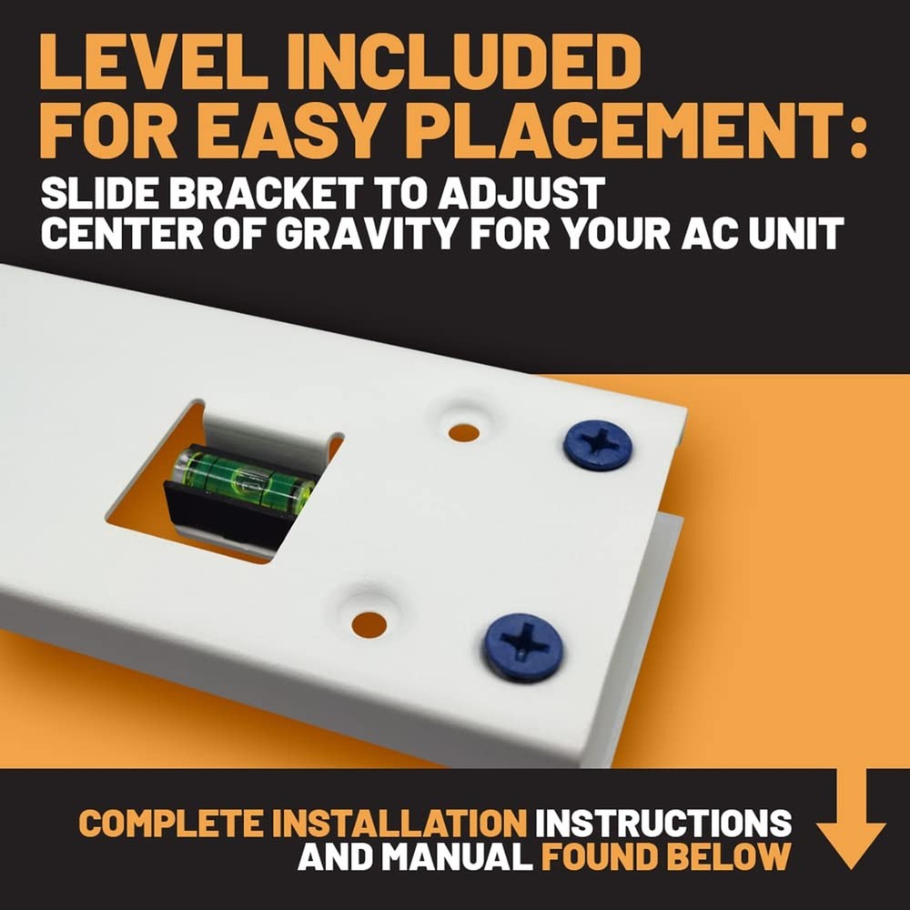 AC160 Window AC Support Bracket , Strong English Screws-Adjustable Support Ex...