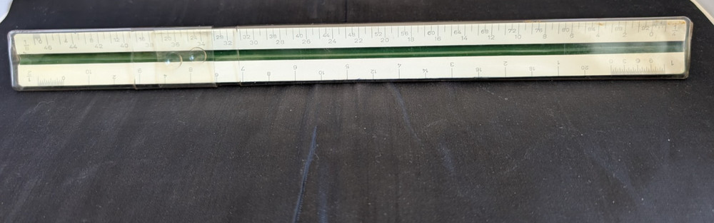 VTG West Germany Alvin 240 P Architect Drafting 12” Triangular Scale Ruler 5799