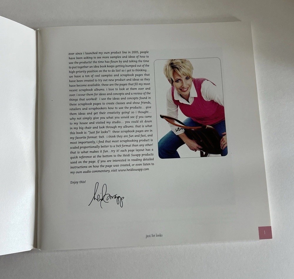 Heidi Swapp “Just for Looks” Scrapbook Idea Book