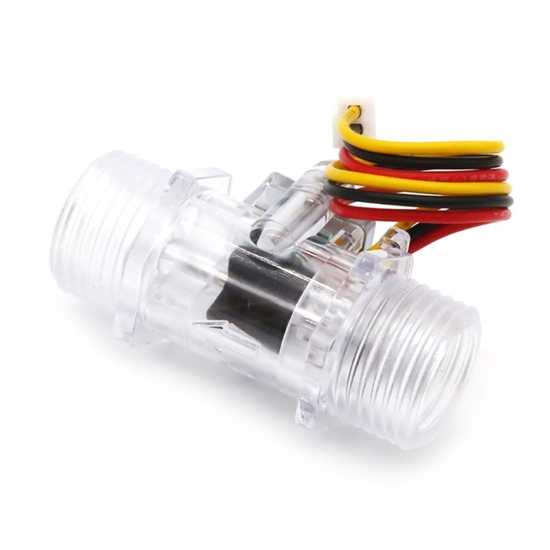 Water Heaters Water Flow Sensor Switch G1/2" Hall Effect Meter-Control DC3.5-24V