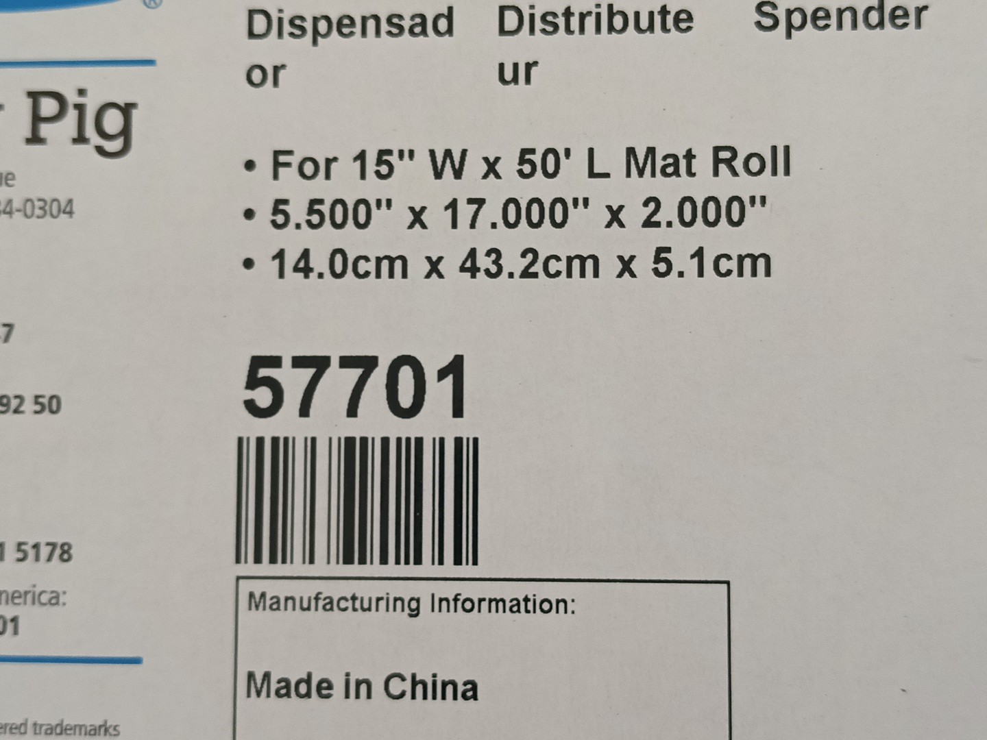 New Pig Corporation 57701 PIG Magnetic Roll Holder **FREE SHIPPING!!**