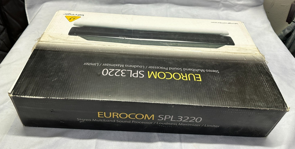 Behringer Eurocom SPL3220 STEREO MULTIBAND SOUND PROCESSOR - USED/WORKS