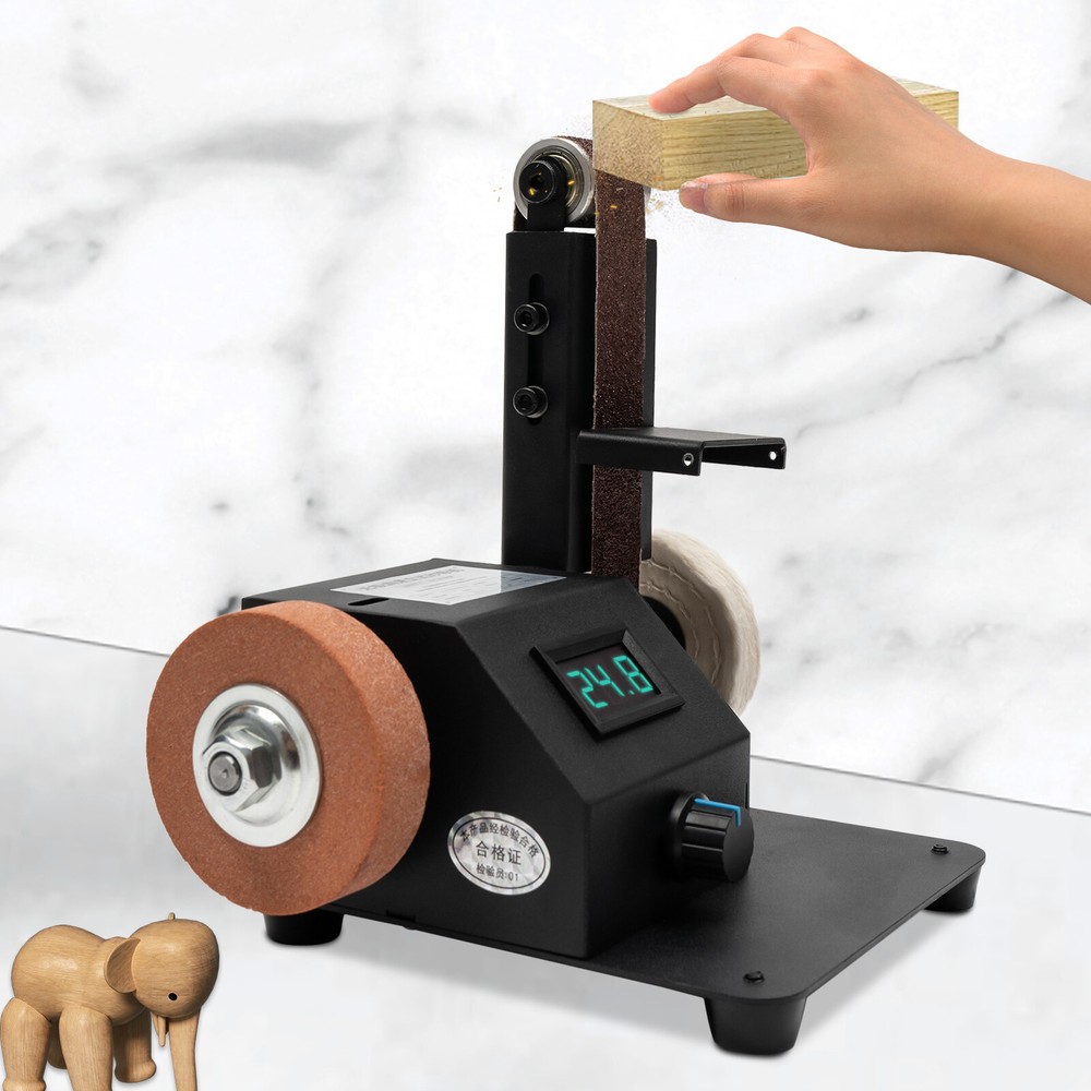 Electric Mini Belt Sander Precision Knife Sharpening Belt Sanding Machine 350W