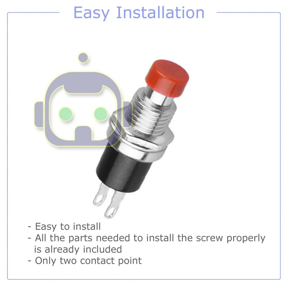 3PCS Micro Lockless Momentary On/Off Push Button 12V 5A Switch Tact Assortment