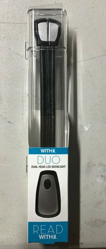 WITHit Clip On Duo Reading Light – Black - NEW