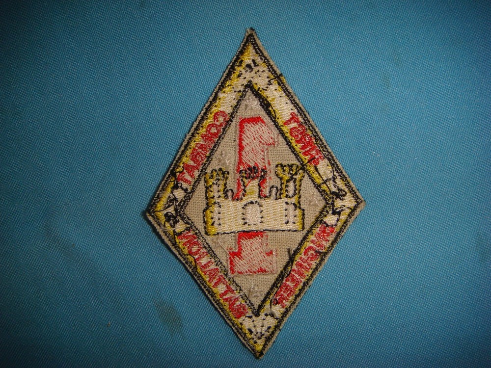 VIETNAM WAR PATCH, USMC FIRST COMBAT ENGINEER BATTALION